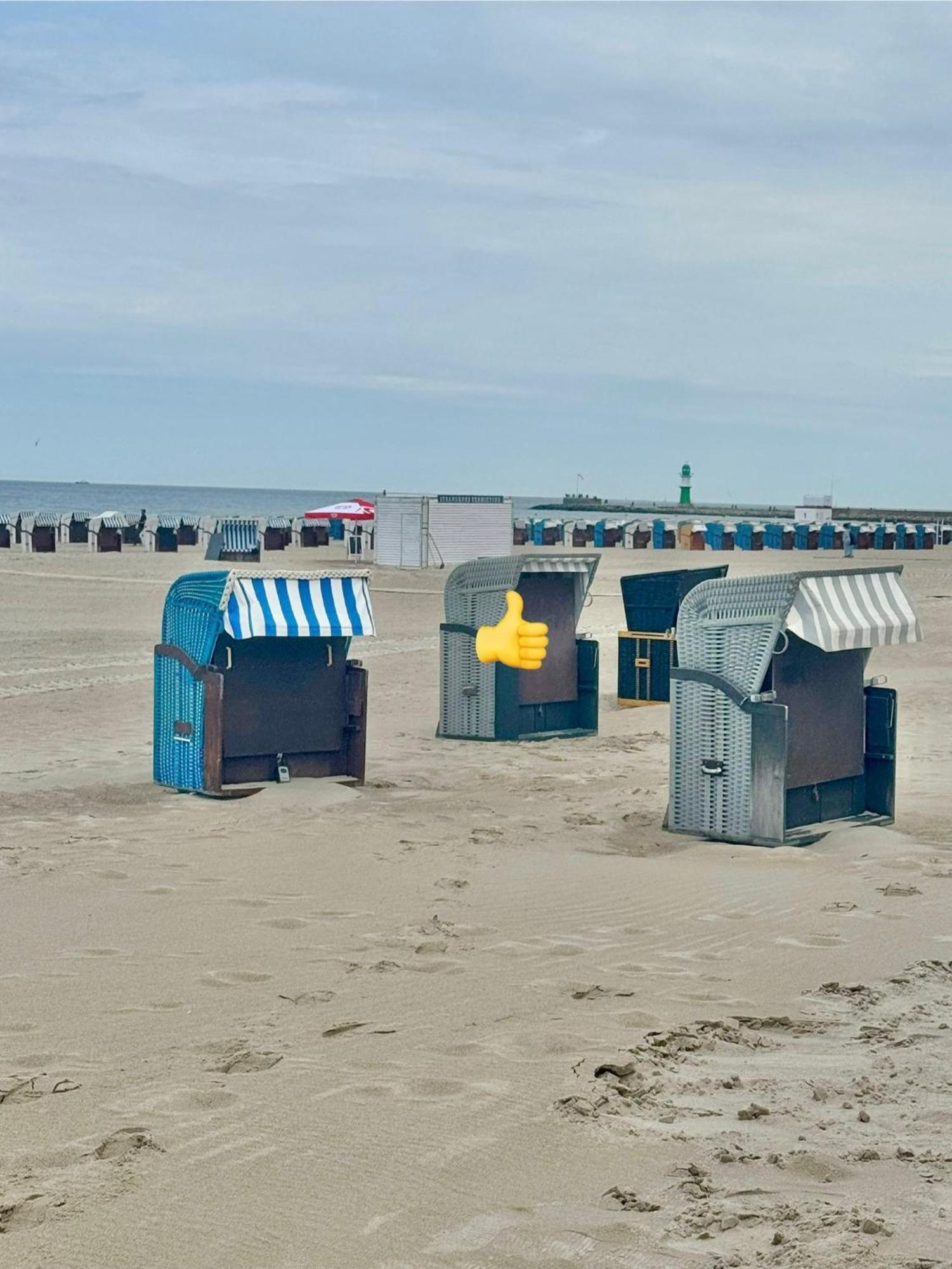 Ferienwohnung Achtern Diek, Inklusive Strandkorb Und Stellplatz Rostock Exterior photo